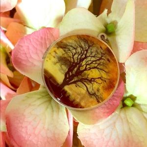 Sterling locket with unique handmade design